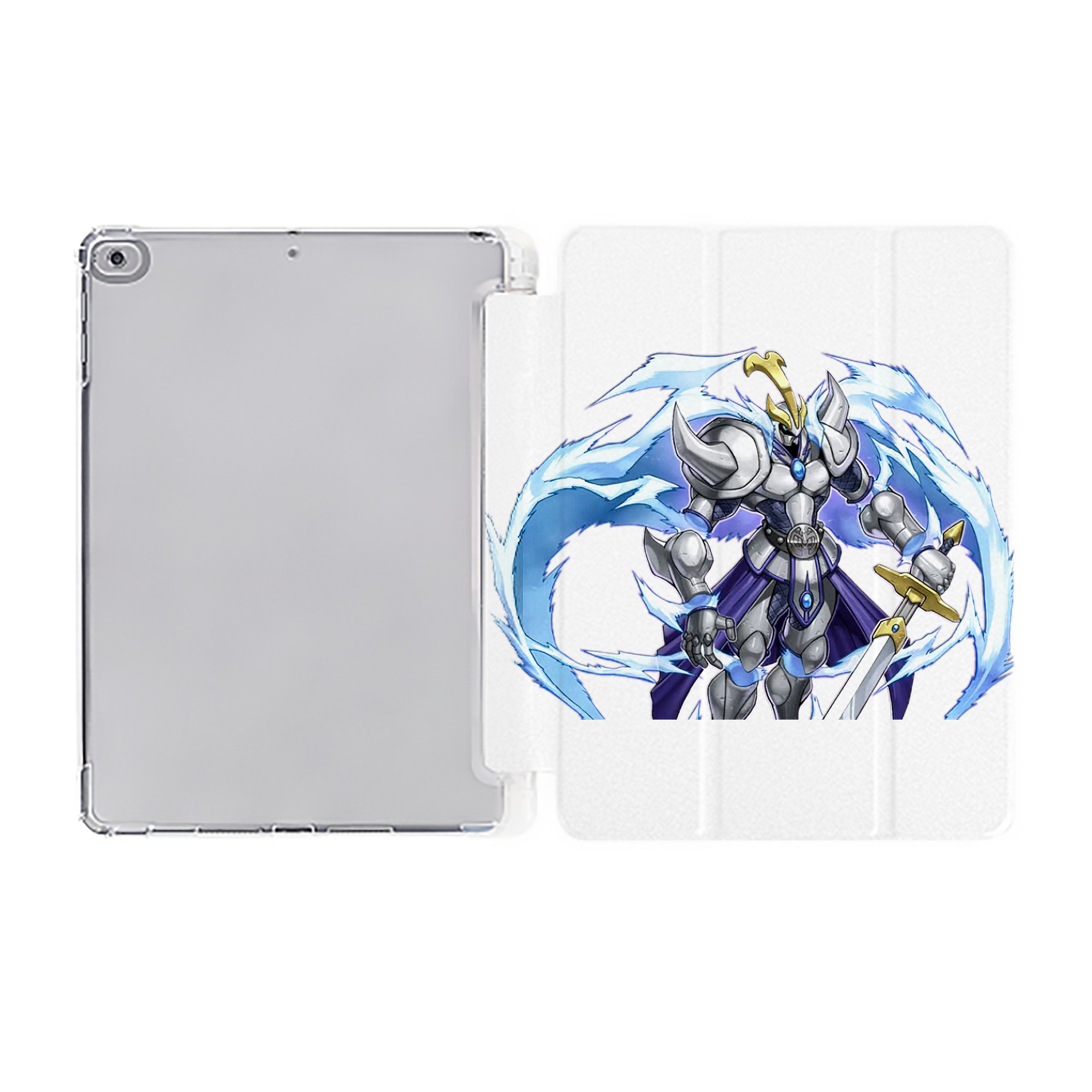 （画像用） 遊☆戯☆王 Yu-Gi-Oh! IPad ケース ペン収納付き 三つ折りスタンド PUレザー×シリコン 対応機種9.5/10.5/10.9インチ